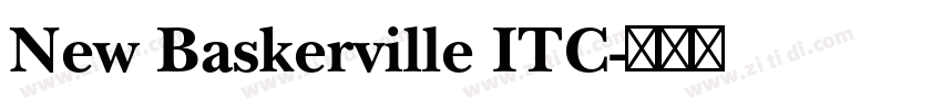 New Baskerville ITC字体转换